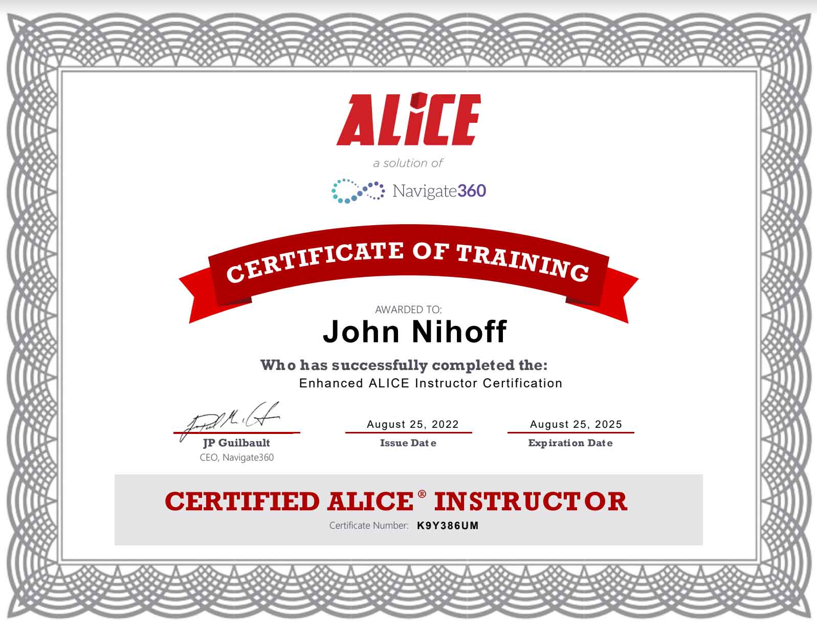 ALICE Certified